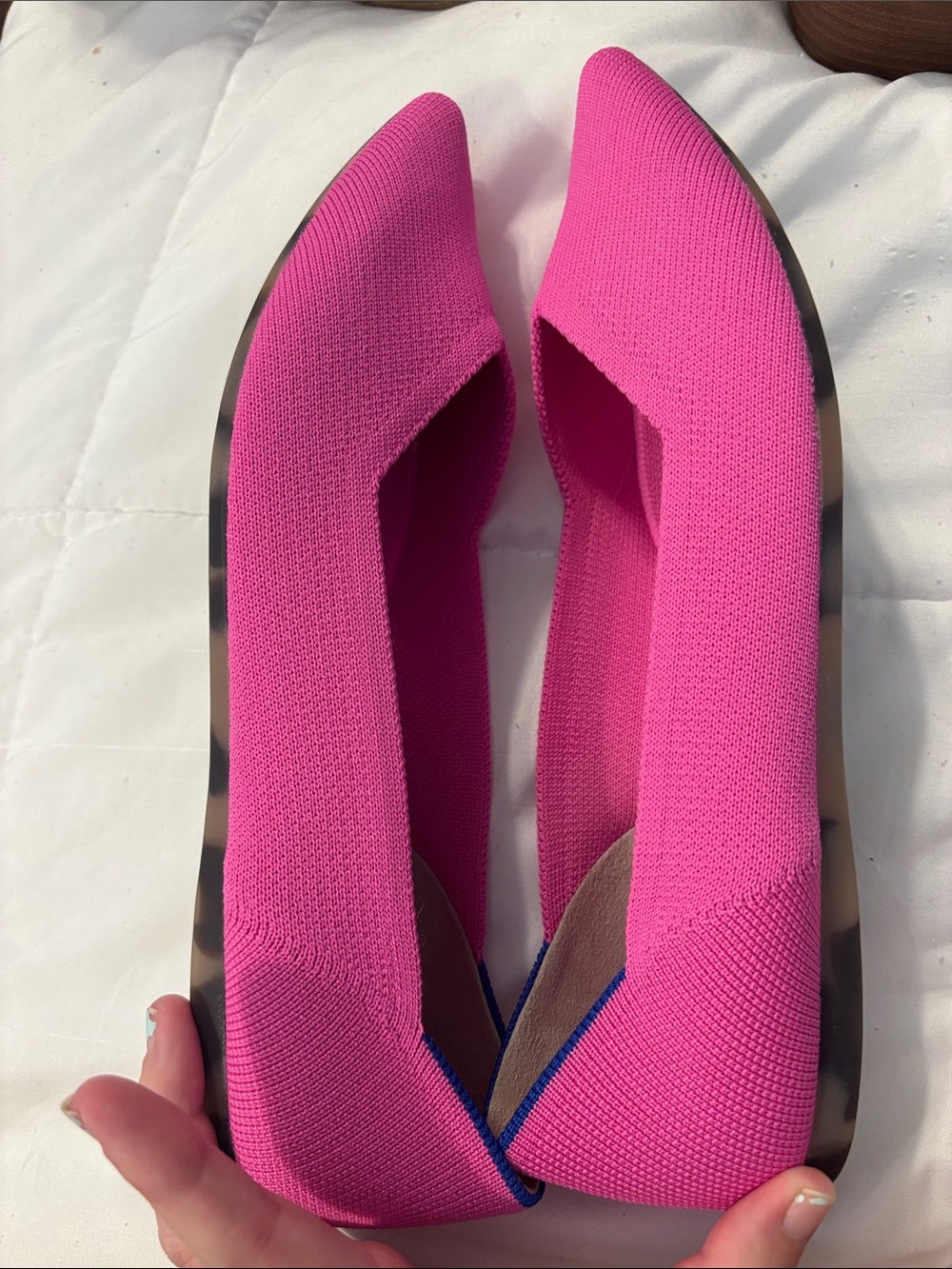 Rothy’s The Point Flats Hot Pink - Picture 6 of 9